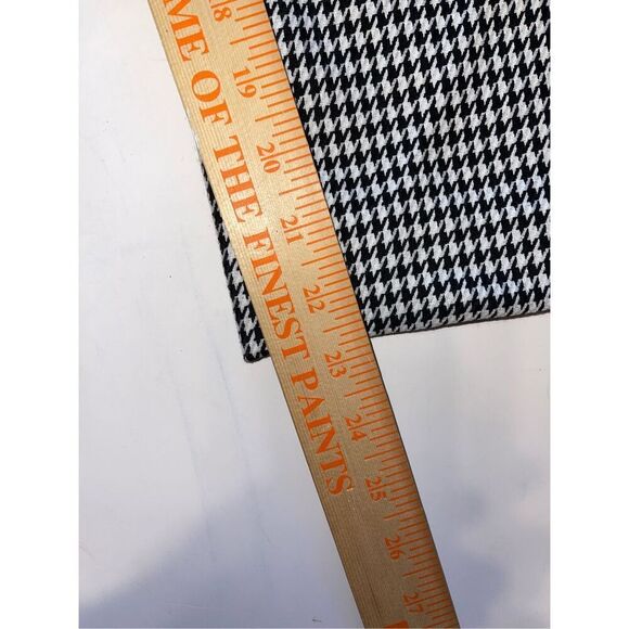 Gianni Bini Women's 6 Black White Houndstooth Knit Hi Rise Cropped Wide Leg Pant - Picture 3 of 7